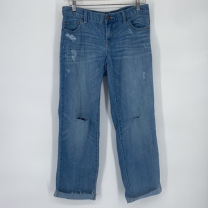 Free People Denim Jeans Distressed Raw‎ Hem Sz 26